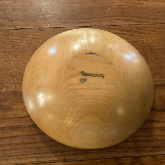 Munising wooden bowl, mid century with pine cone design - Picture 5 of 6